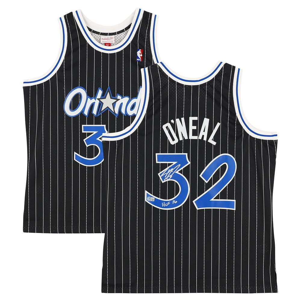 Shaquille O'Neal Orlando Magic Autographed Mitchell & Ness - Swingman Jersey with "HOF 16" Inscription