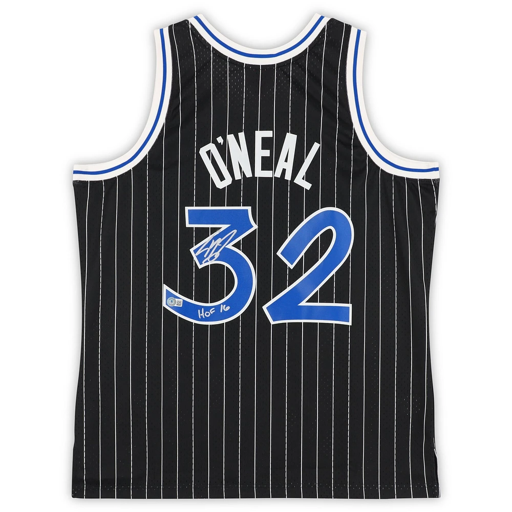 Shaquille O'Neal Orlando Magic Autographed Mitchell & Ness - Swingman Jersey with "HOF 16" Inscription