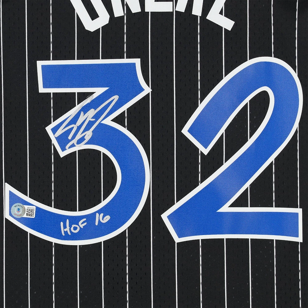 Shaquille O'Neal Orlando Magic Autographed Mitchell & Ness - Swingman Jersey with "HOF 16" Inscription