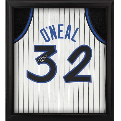 Maillot authentique autographié par Shaquille O'Neal Orlando Magic Mitchell & Ness blanc 1993-94 Shadowbox