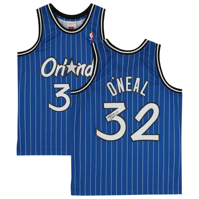 Orlando Magic Shaquille Shaq O'Neal Autographed Blue Jersey Signed