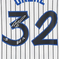 Maillot Swingman blanc autographié par Shaquille O'Neal des Orlando Magic Mitchell & Ness 1993-94 avec inscription « HOF 16 »