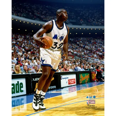 Shaquille O'Neal Orlando Magic Fanatics Authentic Unsigned Hardwood Classics Dribble Look Photograph