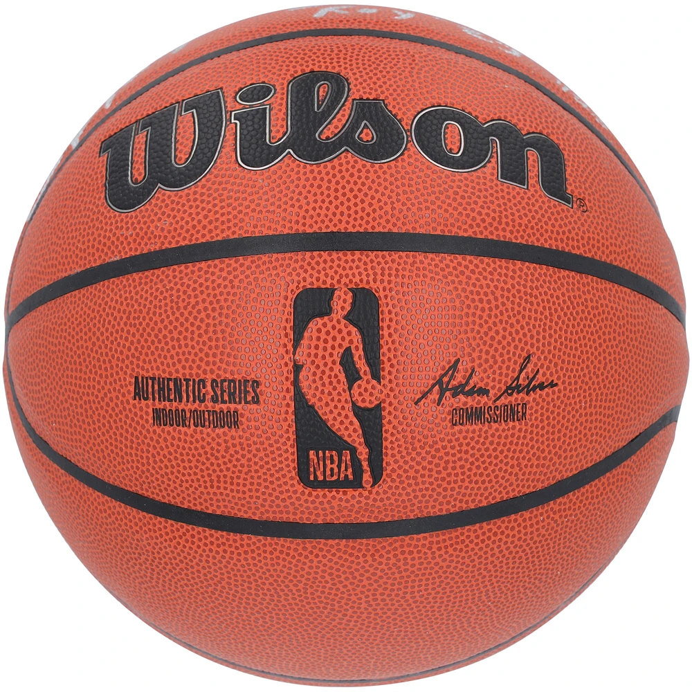 Ballon de basket-ball d'intérieur/extérieur Wilson Authentic Series signé à plusieurs reprises par Shaquille O'Neal, Paolo Banchero et Mike Miller des Orlando Magic avec inscriptions « ROY 01 » et « ROY '23 » - Édition limitée n°1 sur 23