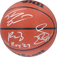 Ballon de basket-ball d'intérieur/extérieur Wilson Authentic Series signé à plusieurs reprises par Shaquille O'Neal, Paolo Banchero et Mike Miller des Orlando Magic avec les inscriptions « ROY 01 » et « ROY '23 » - Édition limitée à 23 exemplaires