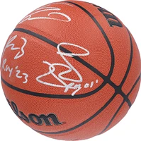 Ballon de basket-ball d'intérieur/extérieur Wilson Authentic Series signé à plusieurs reprises par Shaquille O'Neal, Paolo Banchero et Mike Miller des Orlando Magic avec les inscriptions « ROY 01 » et « ROY '23 » - Édition limitée à 23 exemplaires
