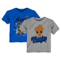 Toddler Heather Gray Orlando Magic Two-Piece Guardians Of The Galaxy T-Shirt Set