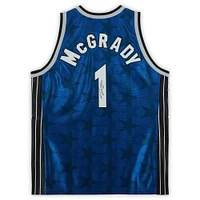 Maillot authentique Mitchell & Ness bleu autographié par Tracy McGrady Orlando Magic 2000-2001