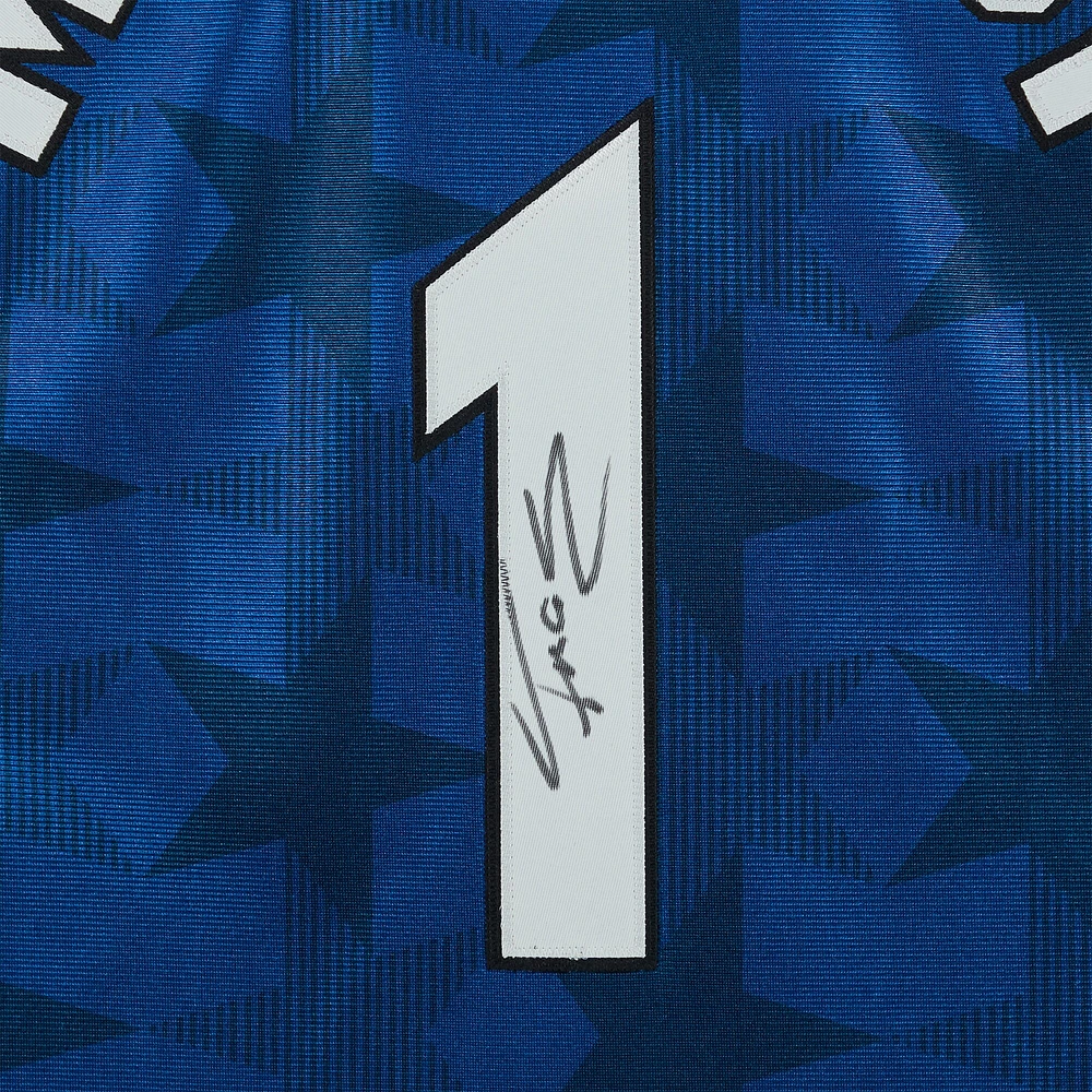 Maillot authentique Mitchell & Ness bleu autographié par Tracy McGrady Orlando Magic 2000-2001