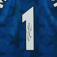 Maillot authentique Mitchell & Ness bleu autographié par Tracy McGrady Orlando Magic 2000-2001