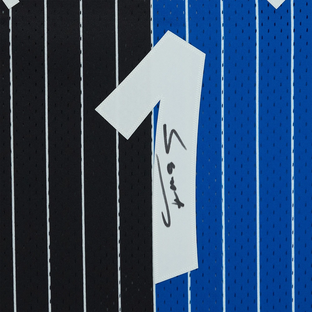 Tracy McGrady Orlando Magic Autographed Black and Blue Split Mitchell & Ness 2003-04 Swingman Jersey