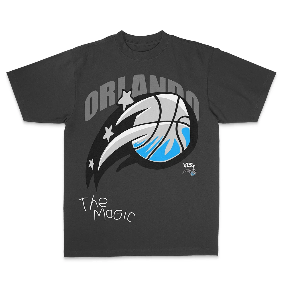 T-shirt unisexe noir de qualité supérieure Orlando Magic City