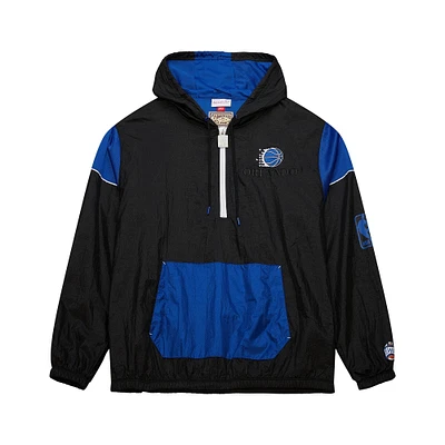 Veste coupe-vent unisexe Mitchell & Ness Orlando Magic Hardwood Classics Team OG 3.0 Anorak demi-zip noir