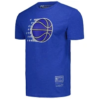 Unisex Mitchell & Ness  Blue Orlando Magic Hardwood Classics MVP Throwback Logo T-Shirt