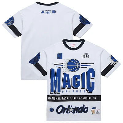 Unisex Mitchell & Ness  White Orlando Magic Hardwood Classics Vintage Team Origins Premium T-Shirt