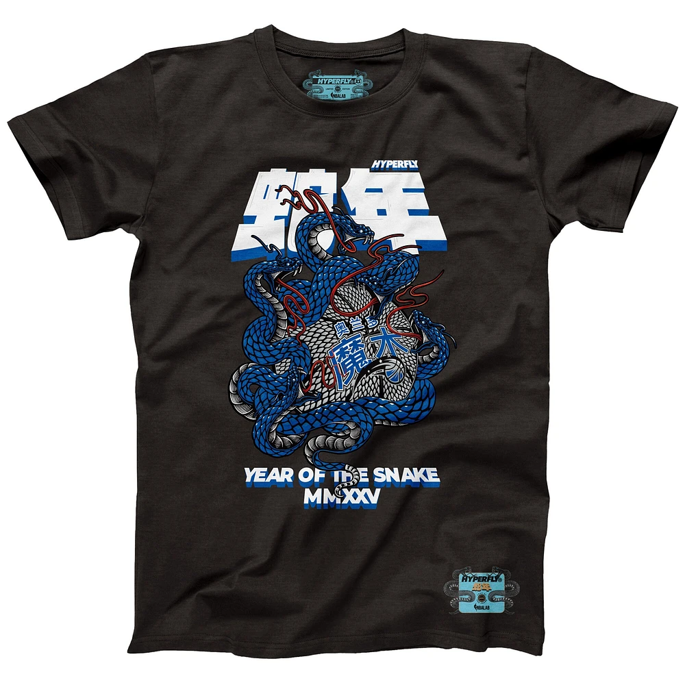 Unisex NBALab x Hyperfly Heather Black Orlando Magic Year of the Snake Lunar New Collection T-Shirt