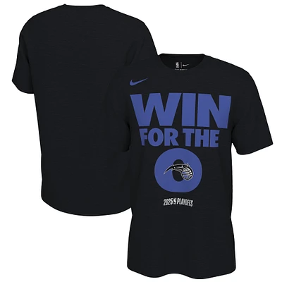 T-shirt Nike noir unisexe Orlando Magic Playoffs NBA 2025 avec inscription « On-Court Mantra »