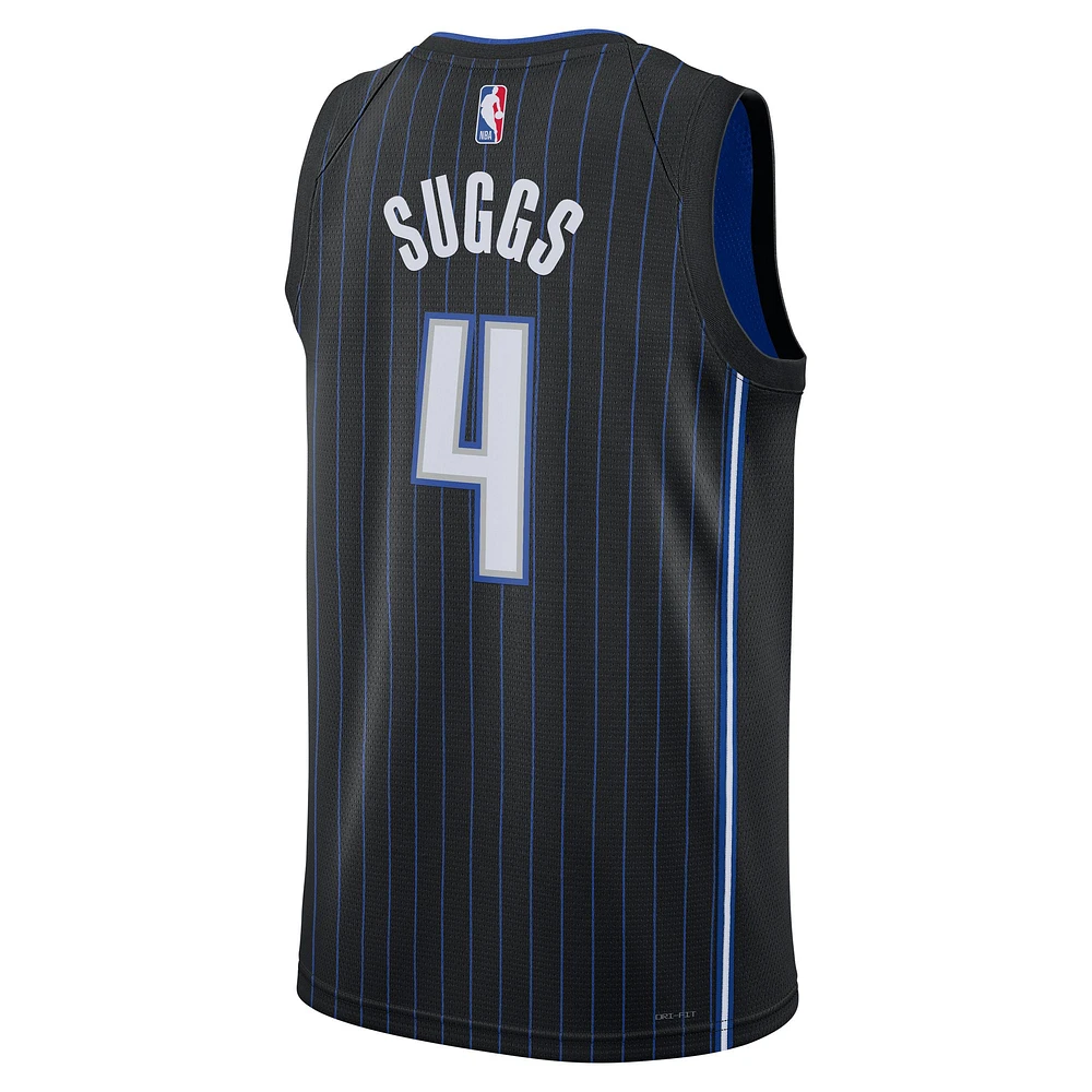 Maillot unisexe Nike Jalen Suggs Orlando Magic Swingman noir - Édition Icon