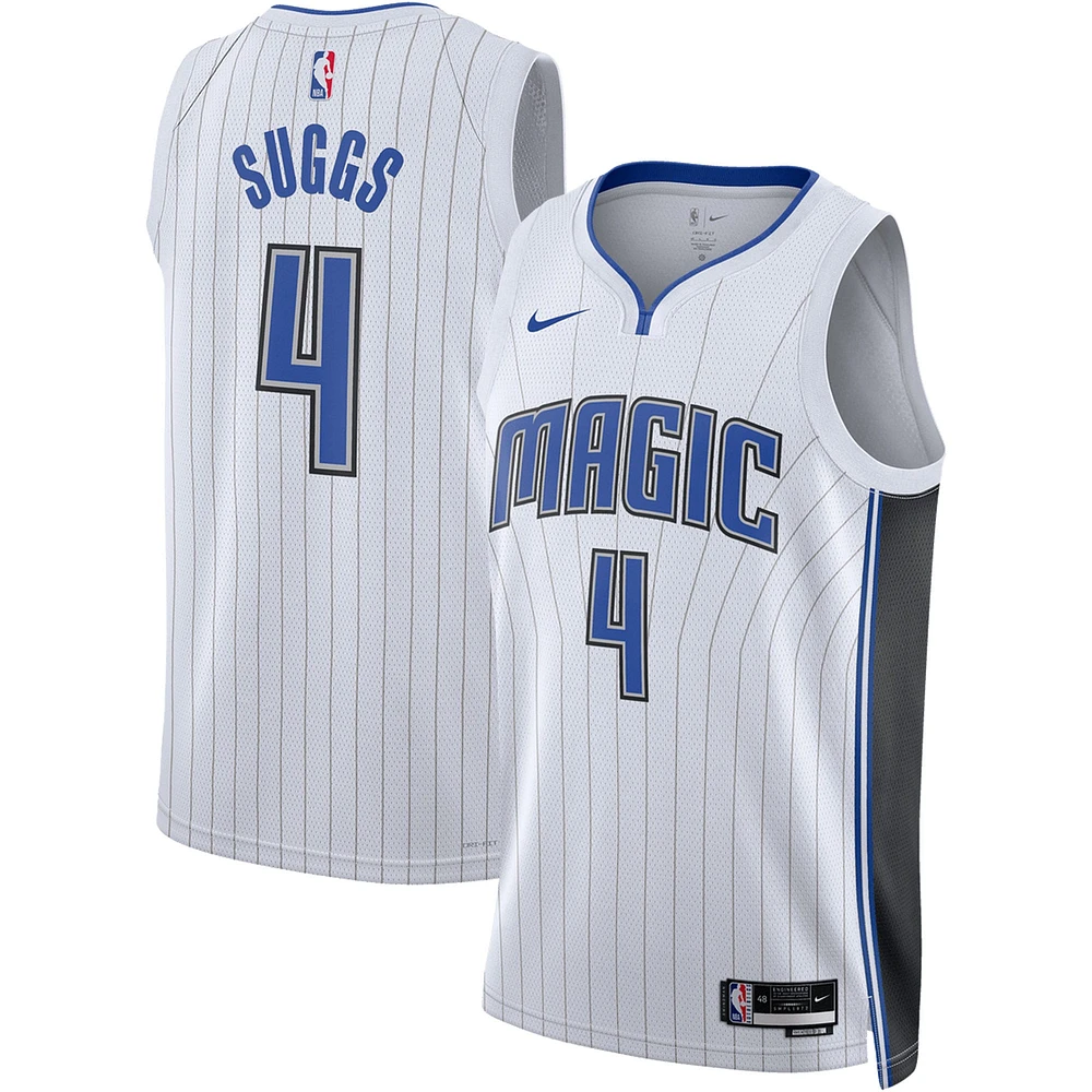 Maillot Unisexe Nike Jalen Suggs Orlando Magic Swingman Blanc - Édition Association