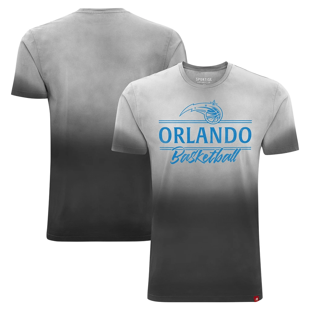 T-shirt unisexe Sportiqe noir Orlando Magic Bingham Sun-Fade