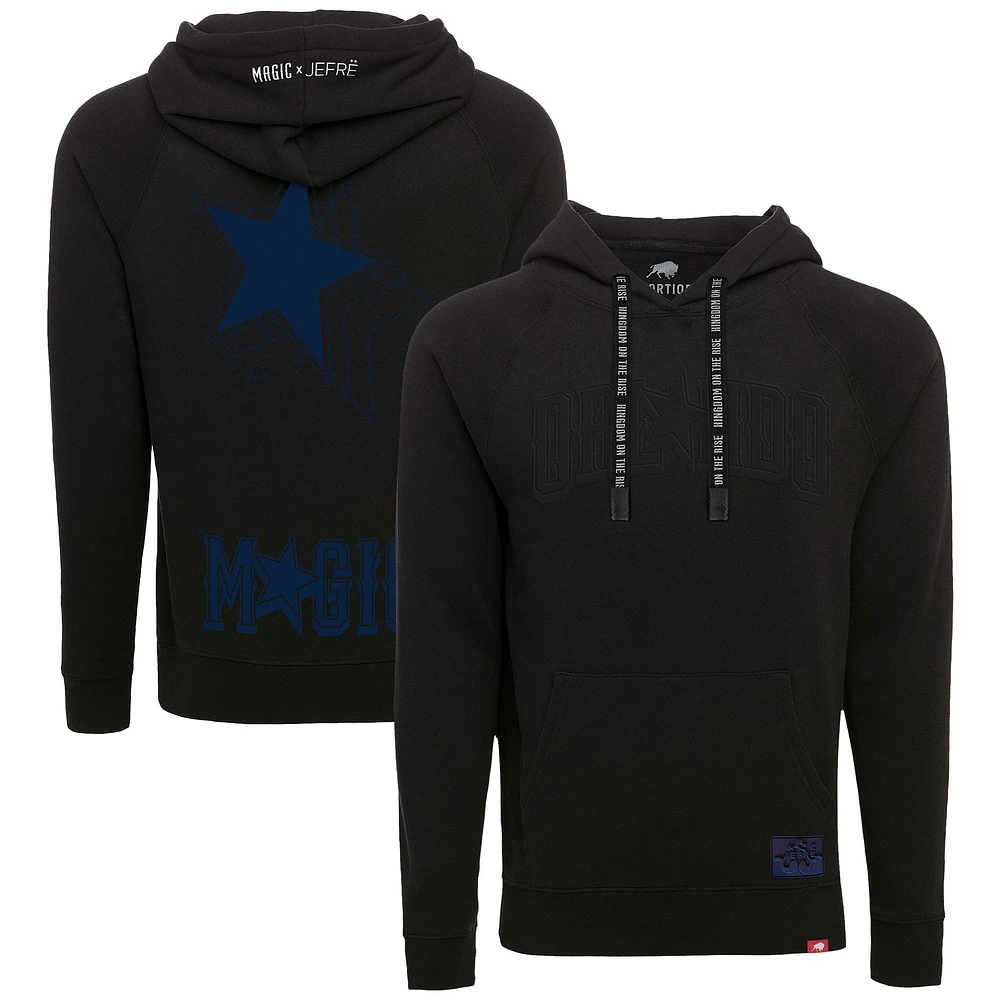 Sweat à capuche unisexe Sportiqe noir Orlando Magic x JEFRE 2023/24 City Edition Olsen Tri-Blend