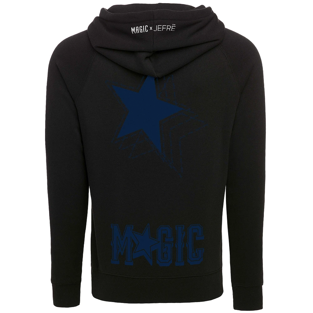 Unisex Sportiqe Black Orlando Magic x JEFRE 2023/24 City Edition Olsen Tri-Blend Pullover Hoodie