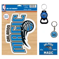 Lot de 4 porte-clés et aimants WinCraft Orlando Magic