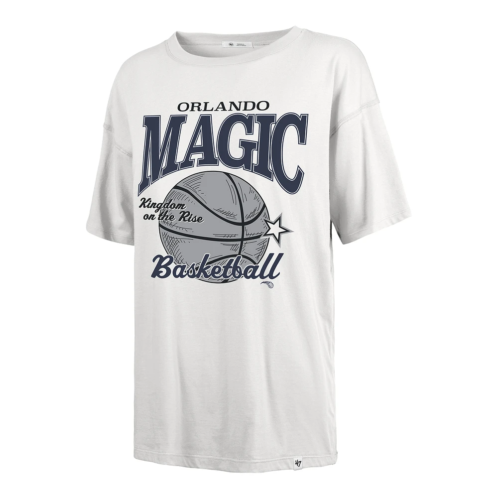 Women's '47  White Orlando Magic City Edition Down Court Sadie T-Shirt