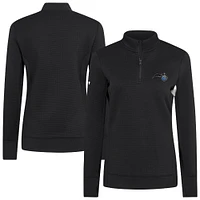 Women's Levelwear  Black Orlando Magic Cushion Quarter-Zip Pullover