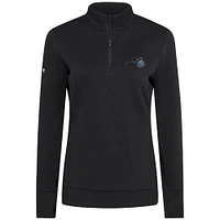 Women's Levelwear  Black Orlando Magic Cushion Quarter-Zip Pullover