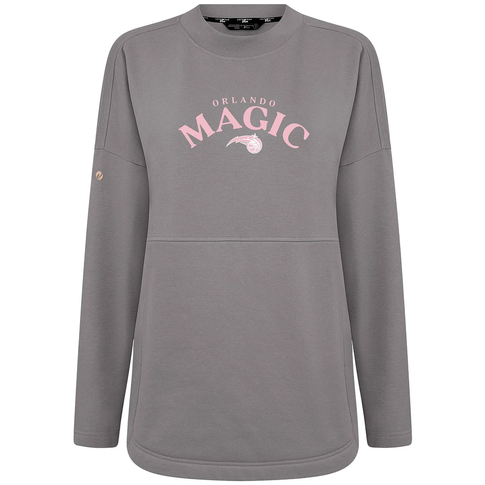 Women's Levelwear  Gray Orlando Magic Mother's Day Beaudry Arched Pullover Sweatshirt