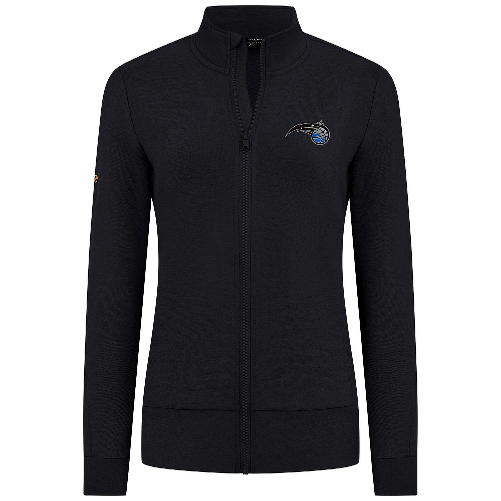 Women's Levelwear Black Orlando Magic Shine Full-Zip Jacket