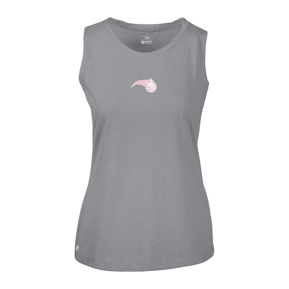 Women's Levelwear  Gray Orlando Magic Mother's Day Macy Core Logo Tank Top