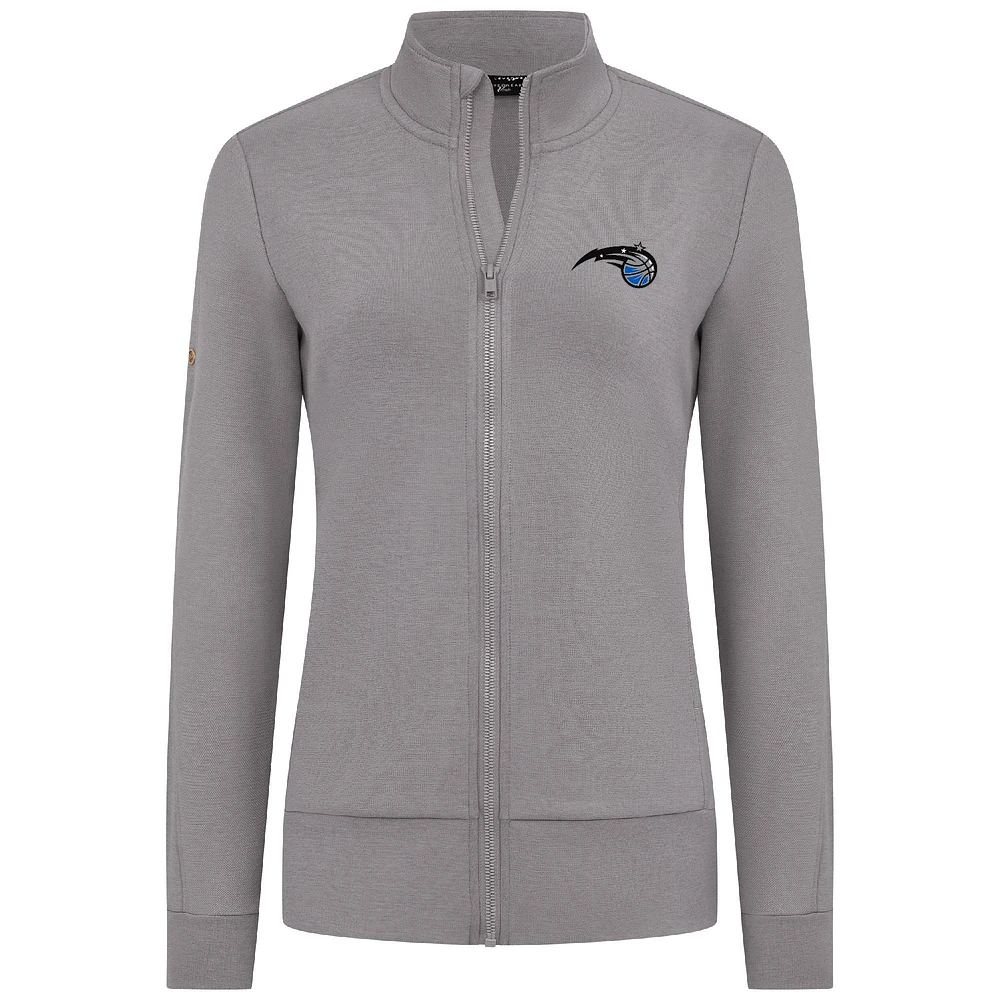 Veste zippée intégrale grise Orlando Magic Shine pour femme Levelwear