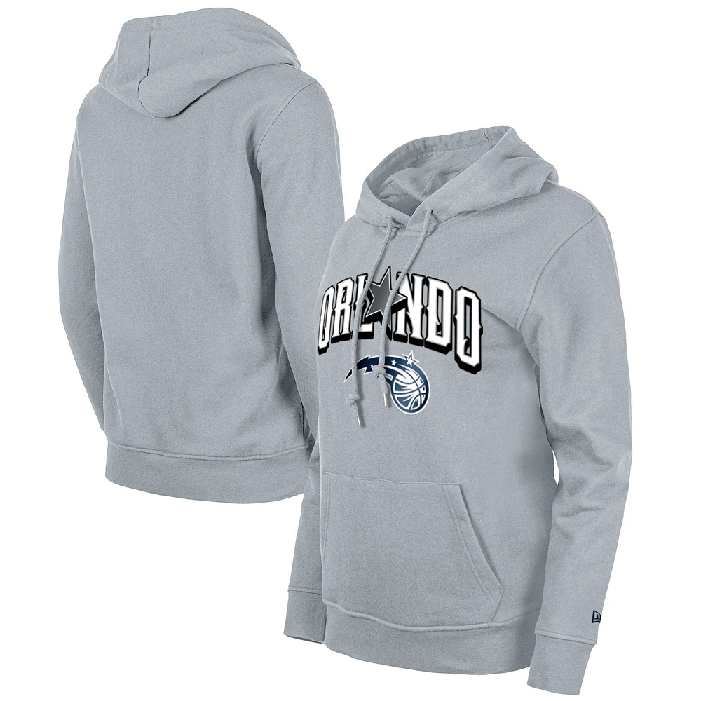 Sweat à capuche New Era gris Orlando Magic 2023/24 City Edition pour femme