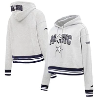 Women's Pro Standard Gray Orlando Magic 2024/25 City Edition Cropped Pullover Hoodie