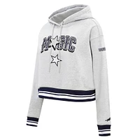 Women's Pro Standard Gray Orlando Magic 2024/25 City Edition Cropped Pullover Hoodie