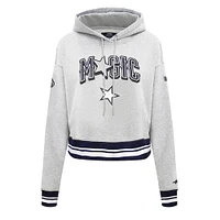 Women's Pro Standard Gray Orlando Magic 2024/25 City Edition Cropped Pullover Hoodie