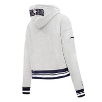 Women's Pro Standard Gray Orlando Magic 2024/25 City Edition Cropped Pullover Hoodie