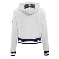 Women's Pro Standard Gray Orlando Magic 2024/25 City Edition Cropped Pullover Hoodie