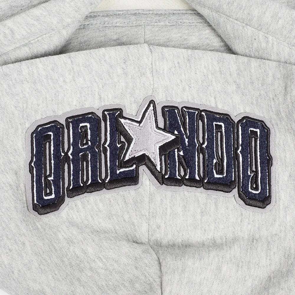 Women's Pro Standard Gray Orlando Magic 2024/25 City Edition Cropped Pullover Hoodie