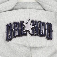 Women's Pro Standard Gray Orlando Magic 2024/25 City Edition Cropped Pullover Hoodie
