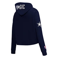 Women's Pro Standard Navy Orlando Magic 2023/24 City Edition Cropped Pullover Hoodie