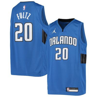 Youth Jordan Brand Markelle Fultz Blue Orlando Magic 2020/21 Swingman Jersey - Statement Edition