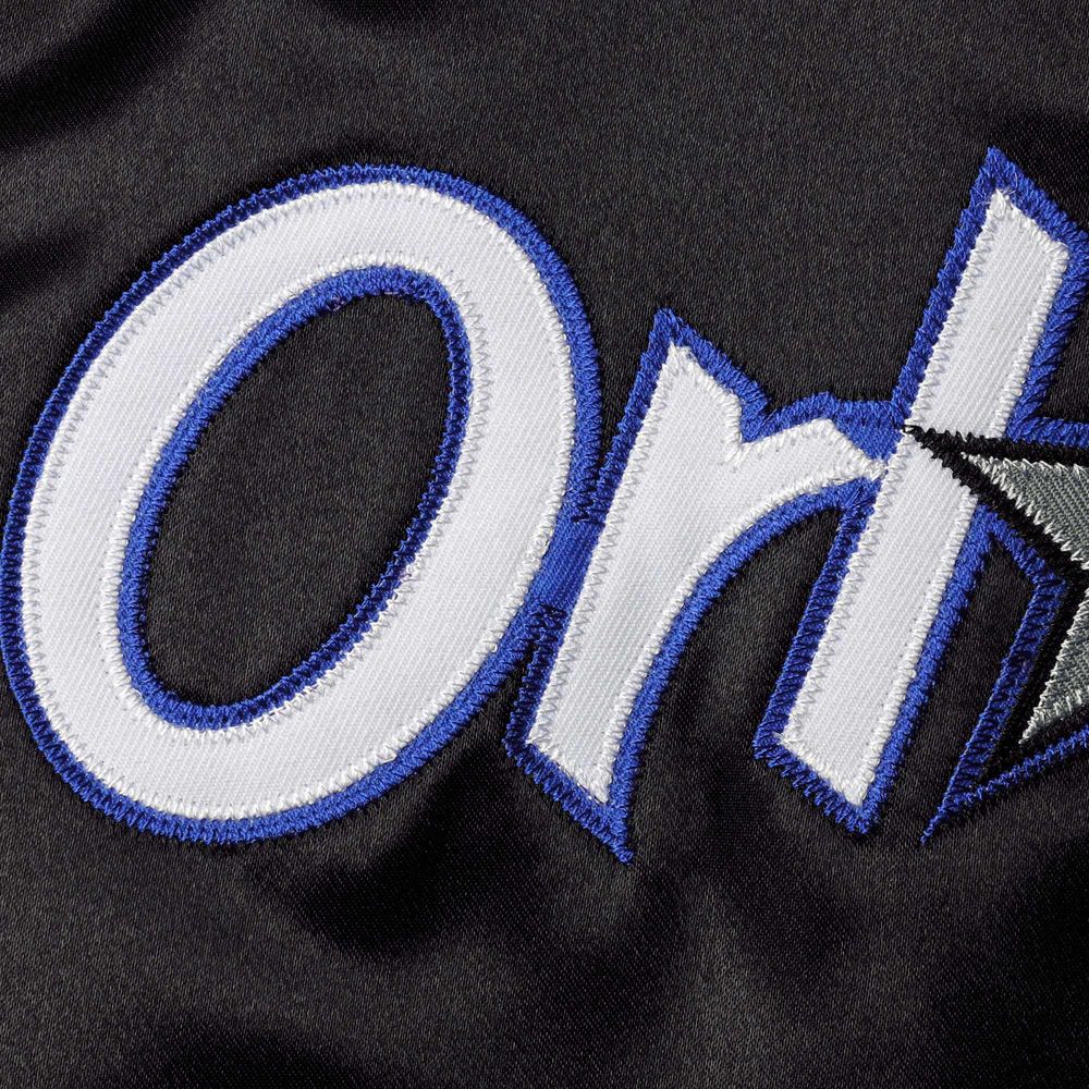 Youth Mitchell & Ness Black Orlando Magic Hardwood Classics Satin Raglan Full-Snap Jacket