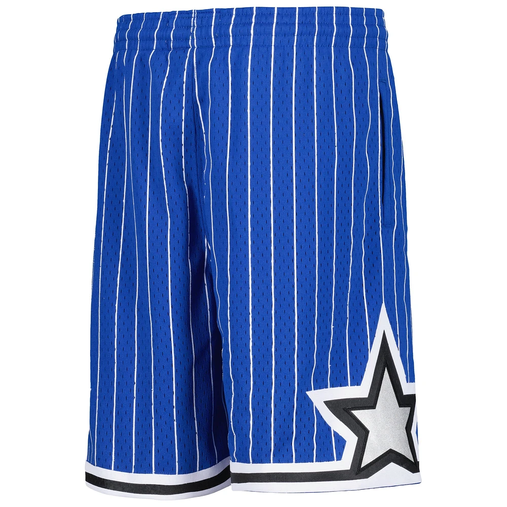 Youth Mitchell & Ness Blue Orlando Magic Hardwood Classics Swingman Shorts