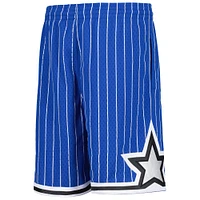 Youth Mitchell & Ness Blue Orlando Magic Hardwood Classics Swingman Shorts