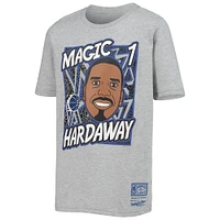 Youth Mitchell & Ness Penny Hardaway Heathered Gray Orlando Magic Hardwood Classics King of the Court Player T-Shirt
