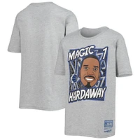 Youth Mitchell & Ness Penny Hardaway Heathered Gray Orlando Magic Hardwood Classics King of the Court Player T-Shirt