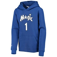 Youth Mitchell & Ness Tracy McGrady Blue Orlando Magic Hardwood Classics Name Number Pullover Hoodie